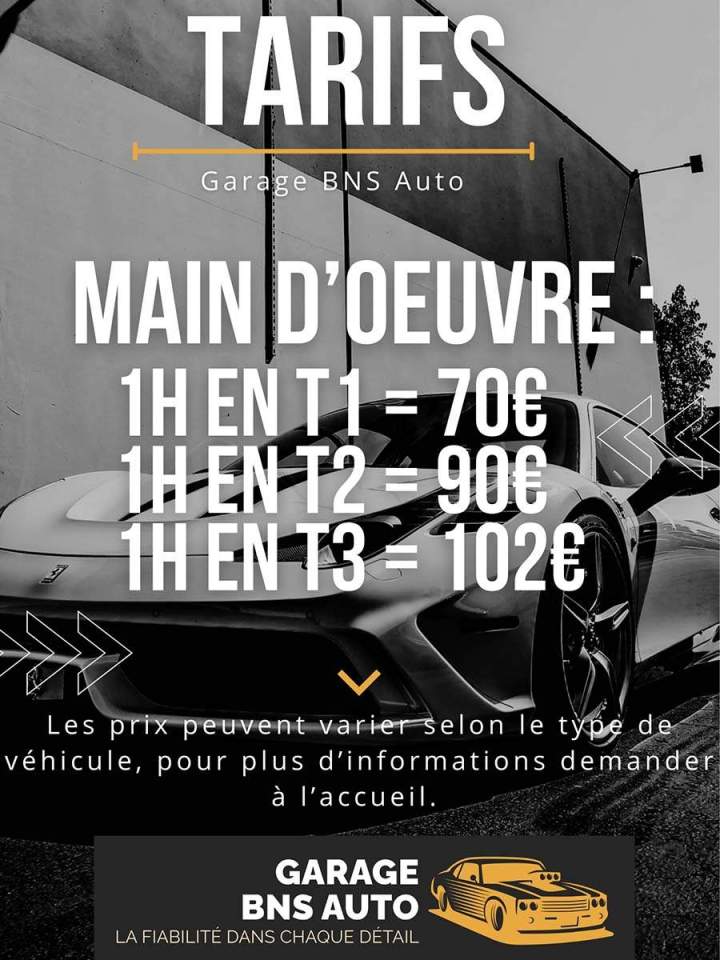Tarifs garage La Léchère